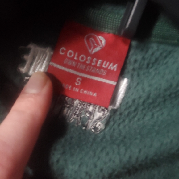 Colosseum Michigan State Spartans Green Fleece Pullover Size Small Super Warm - Picture 2 of 4